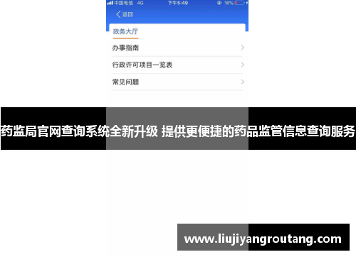 药监局官网查询系统全新升级 提供更便捷的药品监管信息查询服务